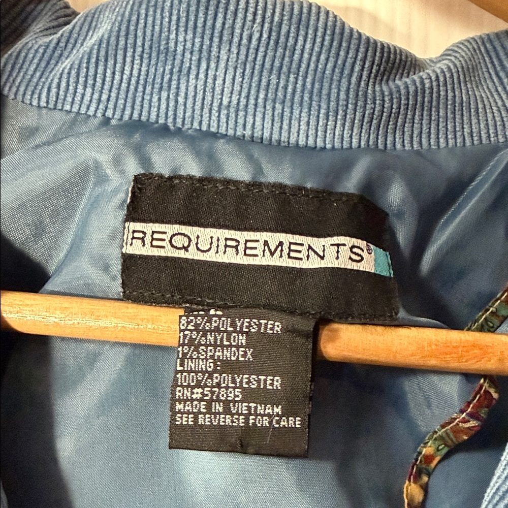 Coldwater Creek Blue Corduroy Blazer Jacket - Picture 3 of 8
